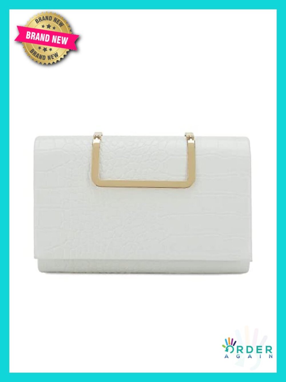 Small Crocodile Print Clutch Bag PU Alligator Handbag Clutch Purse